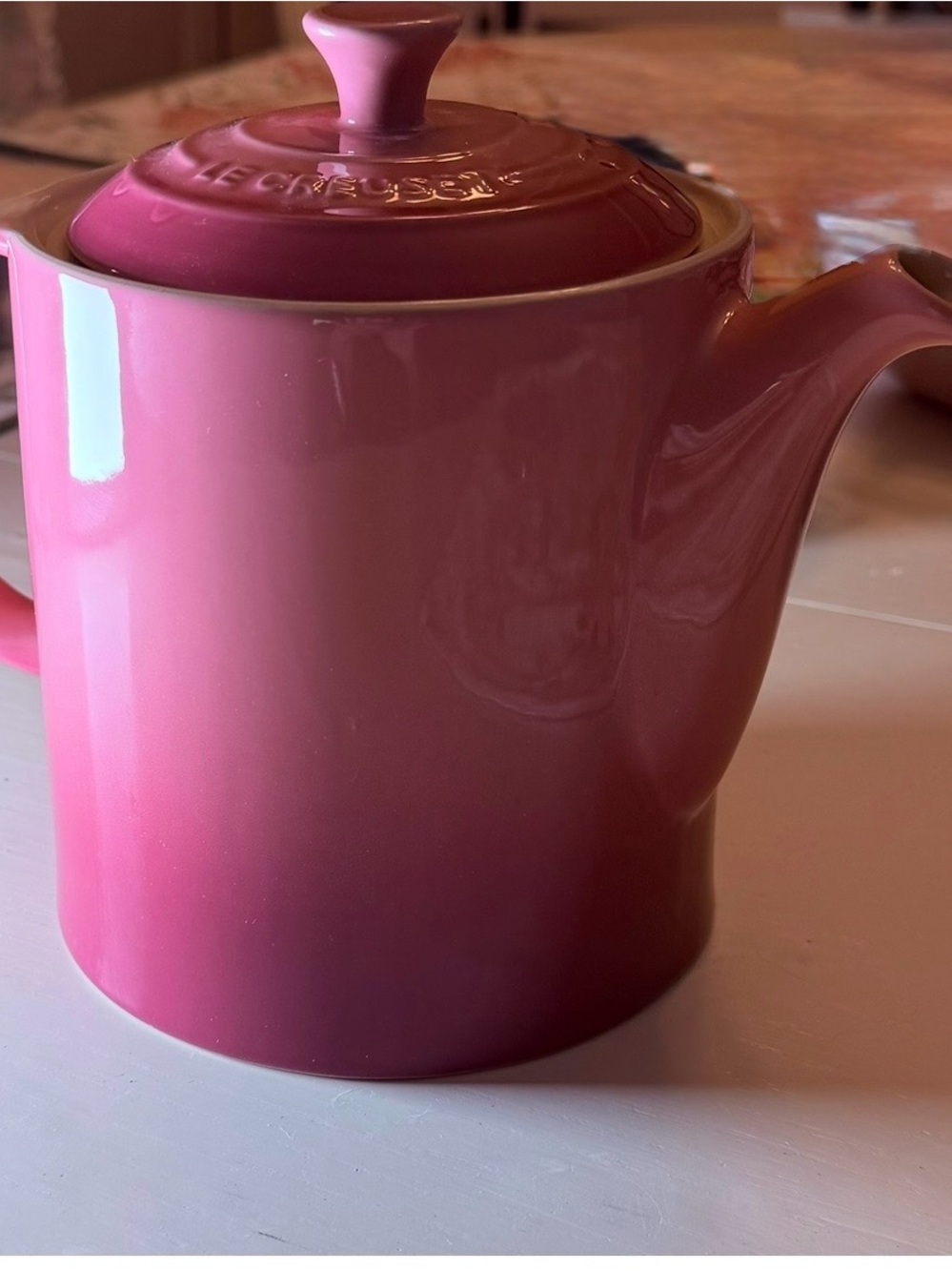 Le Creuset ROSE QUARTZ Grande Tea Pot New